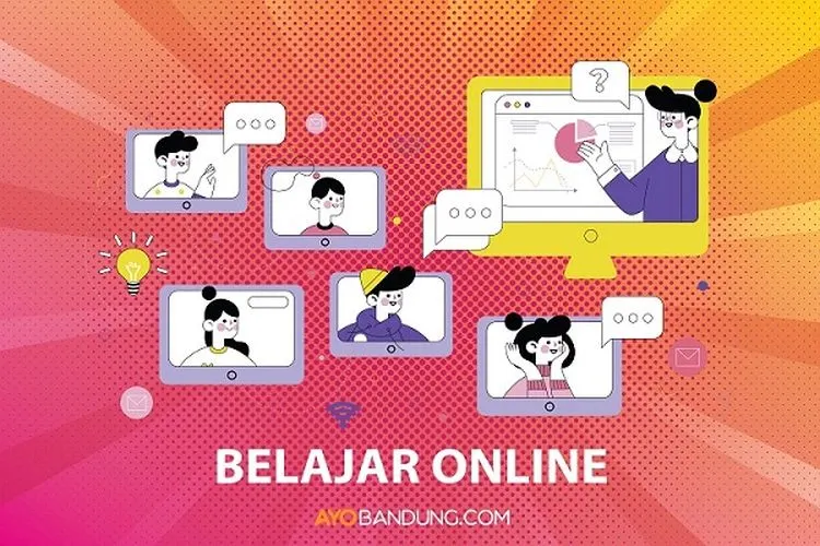 ilustrasi belajar dalam jaringan/ Ayobandung.com