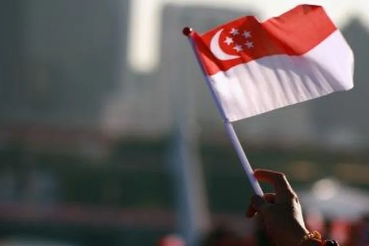 Ilustrasi bendera Singapura. (flickr.com)