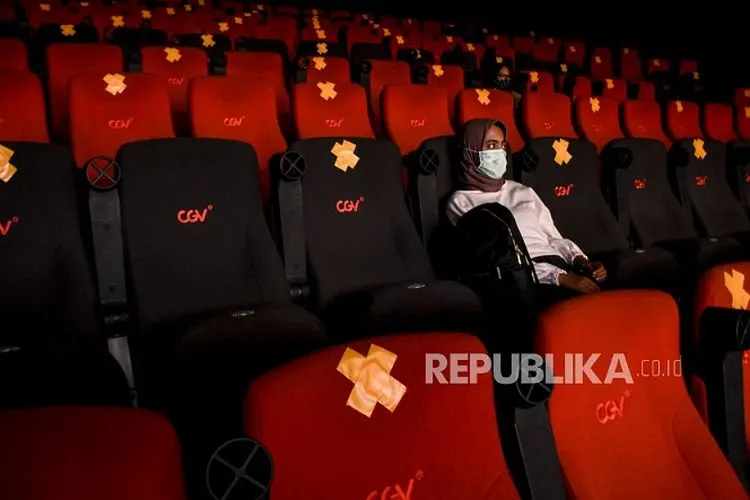 ilustrasi bioskop new normal/ ABDAN SYAKURA: REPUBLIKA