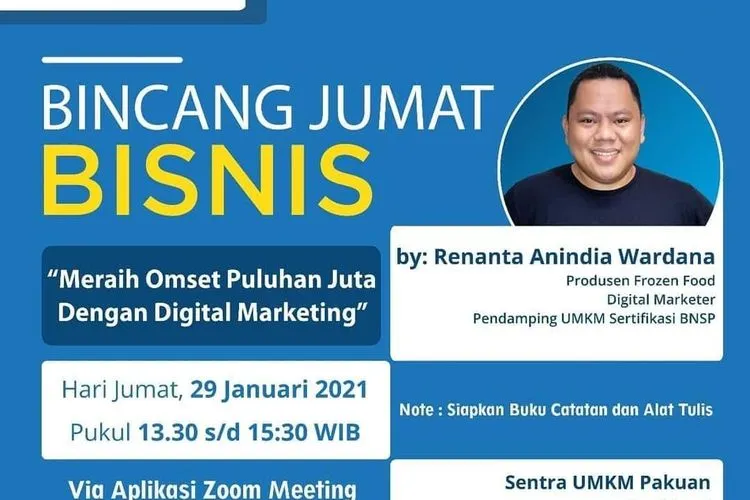 webinar Bincang Jumat Bisnis Online pada Jumat (29/1/2021).  (dok)
