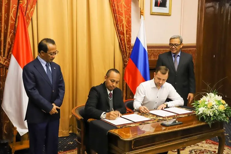 Pelaku usaha Kabupaten Bogor jalin dan tanda tangani perjanjian kerja sama dengan mitranya di Rusia/Dok: KBRI Moskow