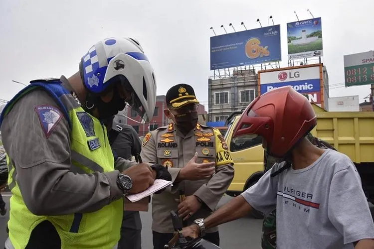 Pelaksanaan Operasi Patuh Lodaya 2020. (Ayobogor/Husnul Khatimah)