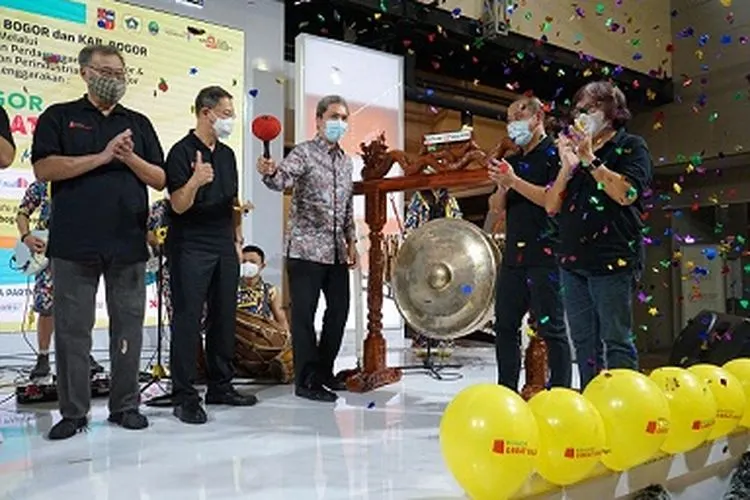 Wakil Wali Kota Bogor, Dedie A Rachim secara resmi membuka Bogor Great Sale 2020. (Ayobogor/Husnul Khatimah)