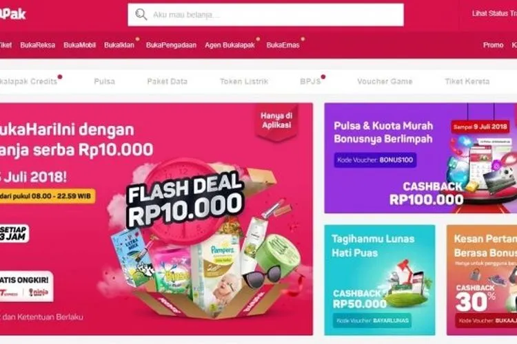 BukaLapak. [Tangkap Layar BukaLapak]