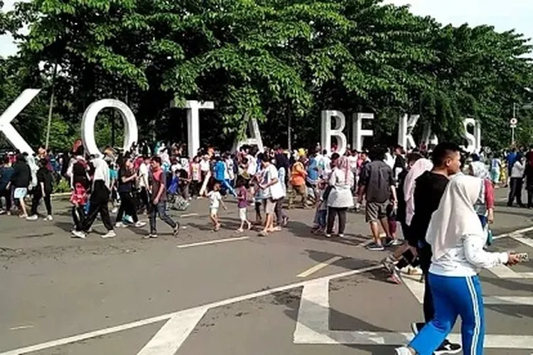 Suasana CFD Bekasi sebelum pandemi Covid-19. (Ayobekasi/Firda Puri)