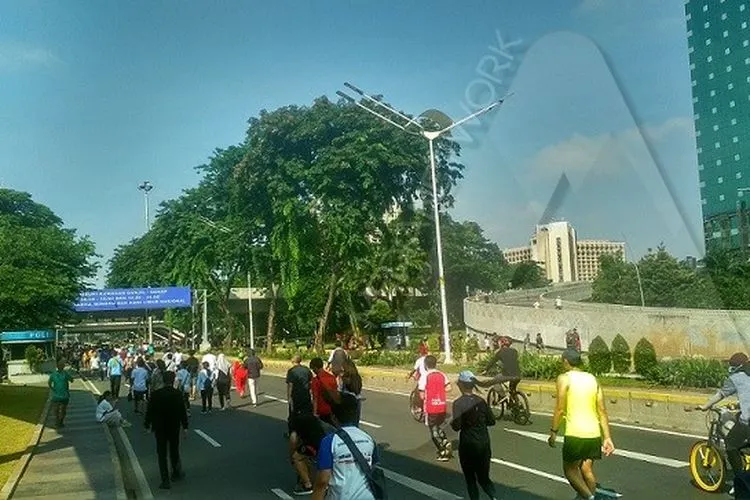Suasana CFD Jakarta. (Ayojakarta/Hendy Dinata)
