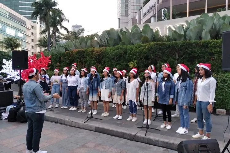 Christmas Carol di Bunderan HI (Ayojakarta.com/Hendy Dinata)