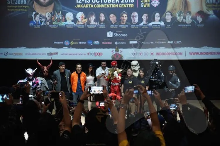 Para pengisi acara Shoppe Indonesia Comic Con 2019 saat konferensi pers beberapa waktu lalu/Ayojakarta.com