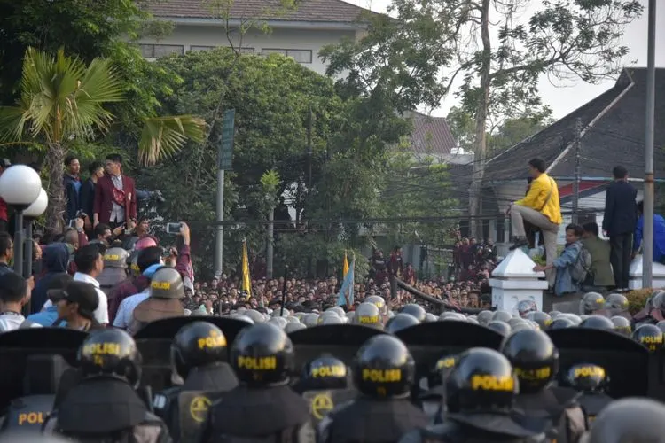 Demonstrasi mahasiswa di Bandung/Istimewa