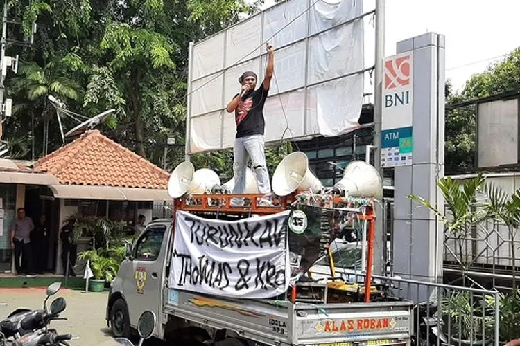 Demo KB Universitas Moestopo/ Istimewa