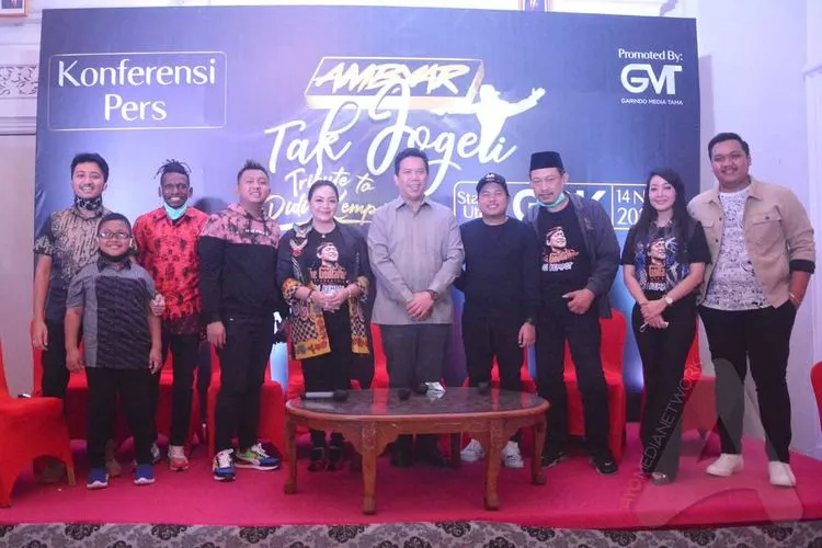 Jumpa pers Konser Ambyar Tak Jogeti – Tribute to Didi Kempot di Kabupaten Karanganyar, beberapa waktu lalu. (Ayojakarta/Budi Cahyono)