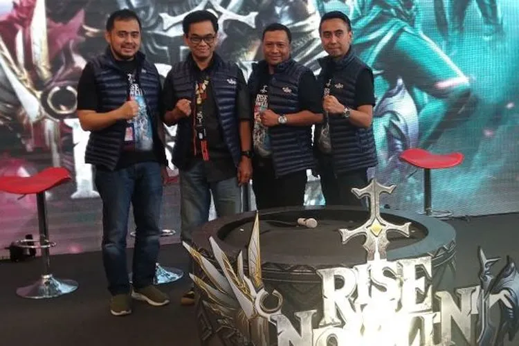 Peluncuran game Rise of Nowlin oleh Dunia Games di Jakarta, Kamis (20/2/2020). [Suara.com/Tivan Rahmat]