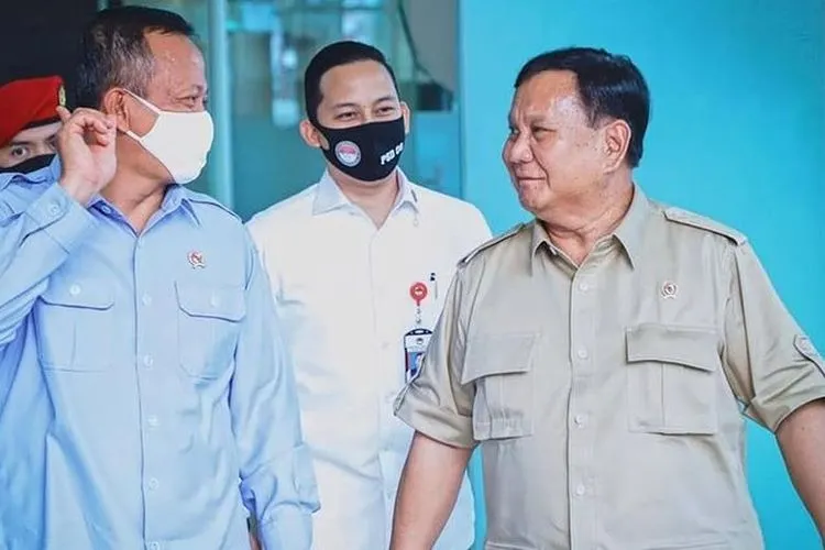 Menteri KKP Edhy Prabowo saat bersama Prabowo Subianto / instagram