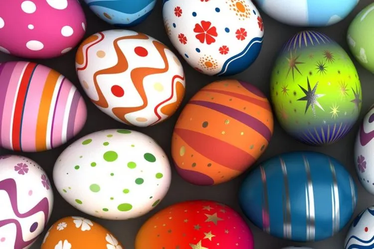 ilustrasi telur Paskah. shutterstock