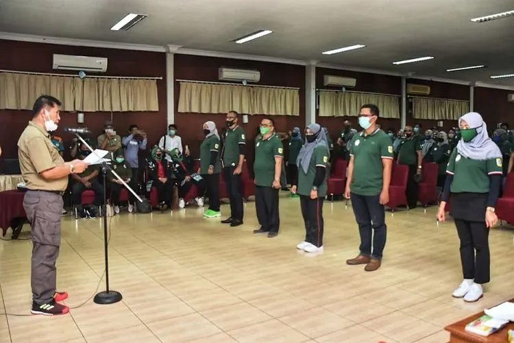 Pelantikan pengurus Federasi Olahraga Rekreasi Masyarakat Indonesia (FORMI) Kabupaten Bogor, Sabtu (7/11/2020). (dok)