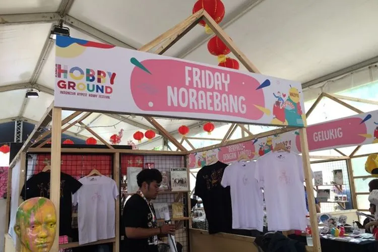 Booth Friday Noraebang di Kaskus Hobby Ground, Plaza Barat GBK/Instagram@fridaynoraebang
