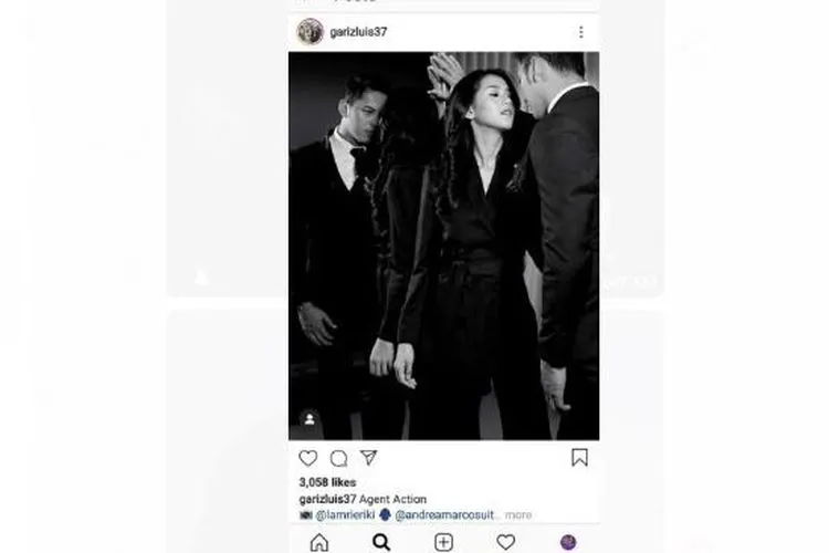 Tangkapan layar akun Instagram @garizluis37