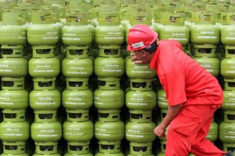 Ilustrasi gas LPG 3 Kg. (Antara/kbr.id)