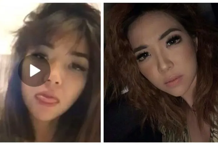 Baju yang dipakai Gisella Anastasi (kanan) disebut mirip dengan baju yang dikenakan perempuan mirip Gisel (kiri). [Instagram]