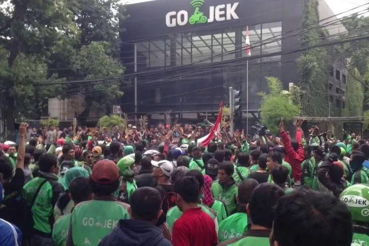 Demo Gojek (Antaranews)