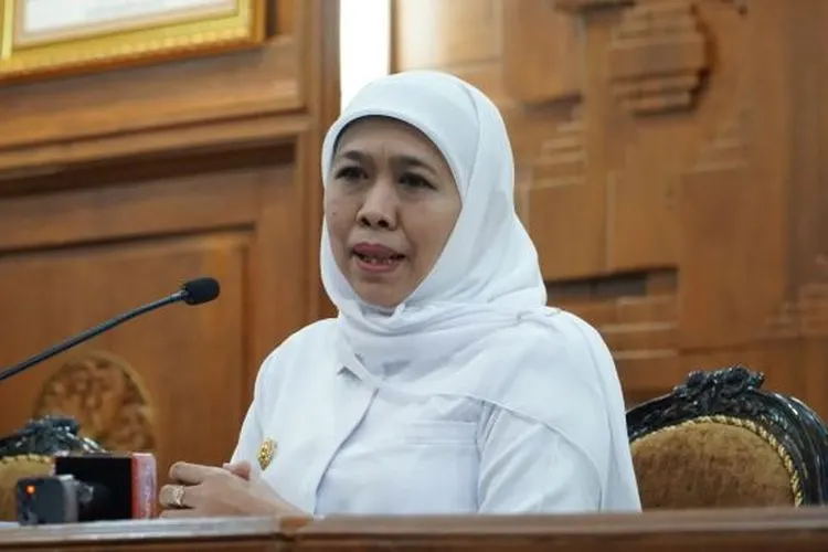Gubernur Jatim Khofifah Indar Parawansa saat ini dikabarkan positif Covid-19. (Foto: Arry Saputra)