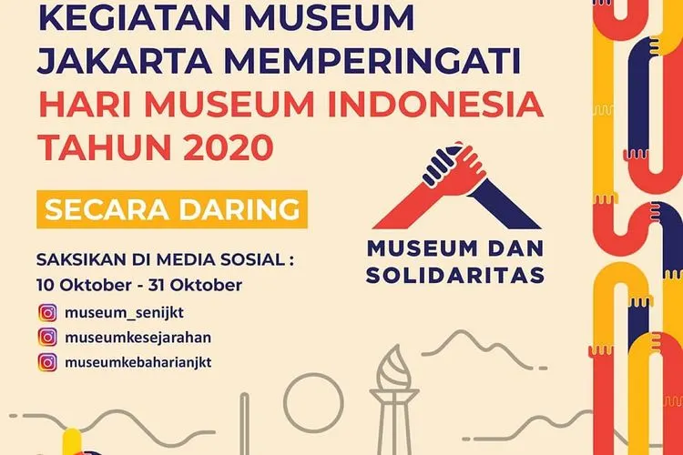 Informasi kegiatan Hari Museum Indonesia (dok Instagram Disbud DKI)