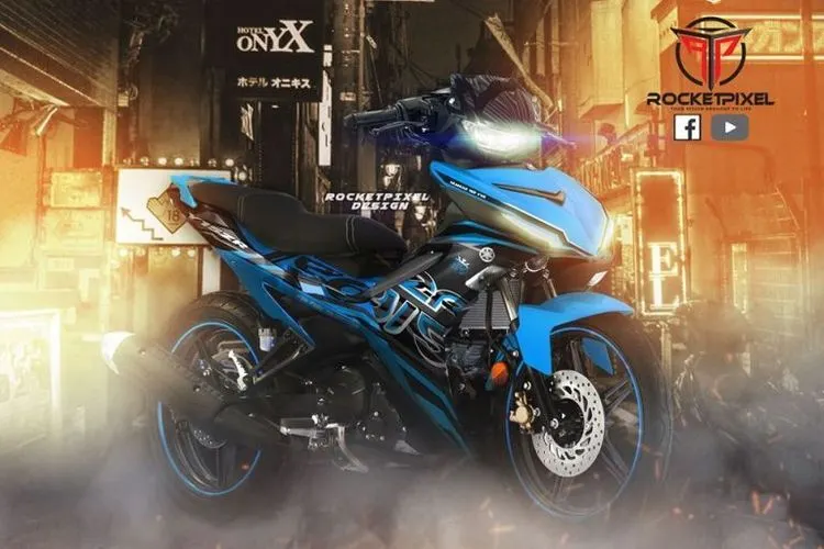Hasil rendering Yamaha MX King oleh Rocket Pixel Foto: Rocket Pixel