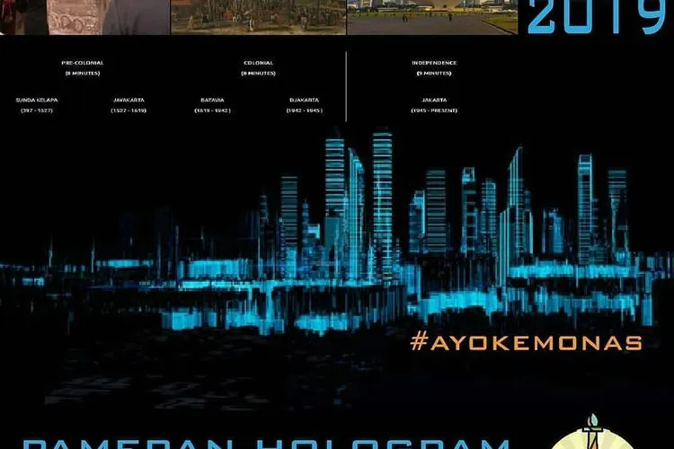 Pameran hologram monas week 2019