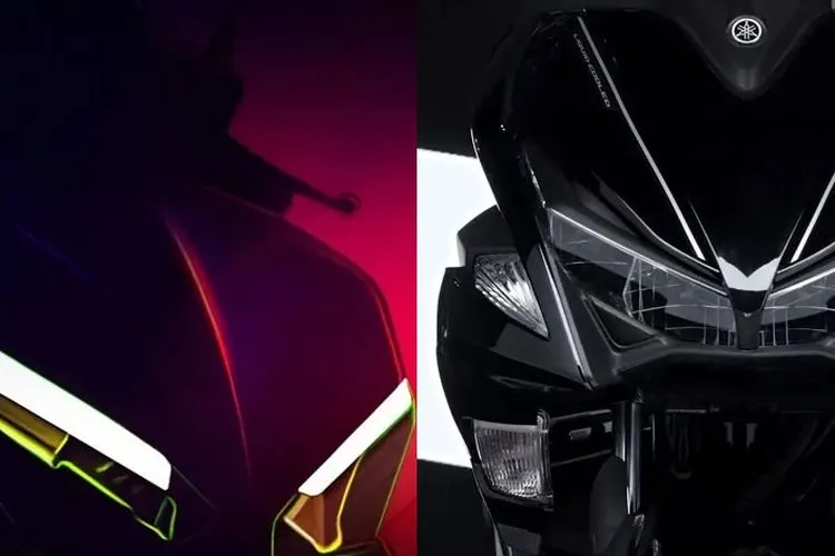 Bocoran penampakan skuter matik Honda (kiri) dan Yamaha Aerox