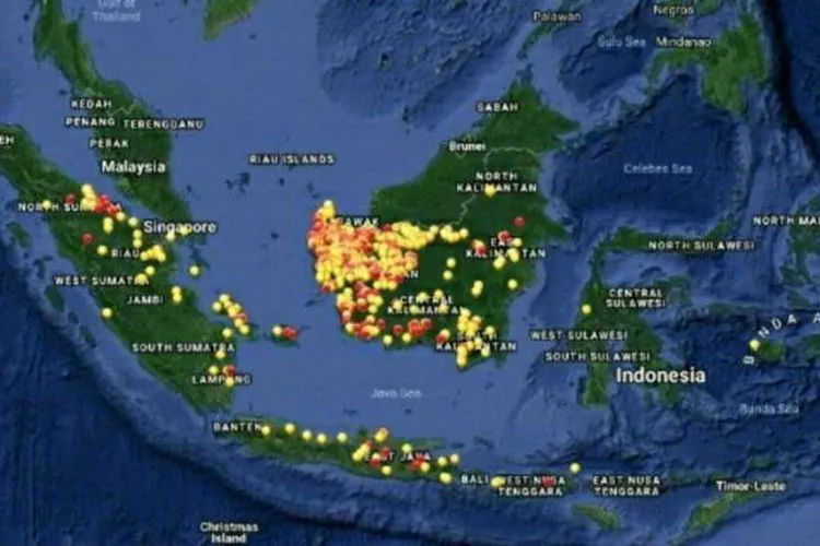 Ilustrasi hotspot/BNPB