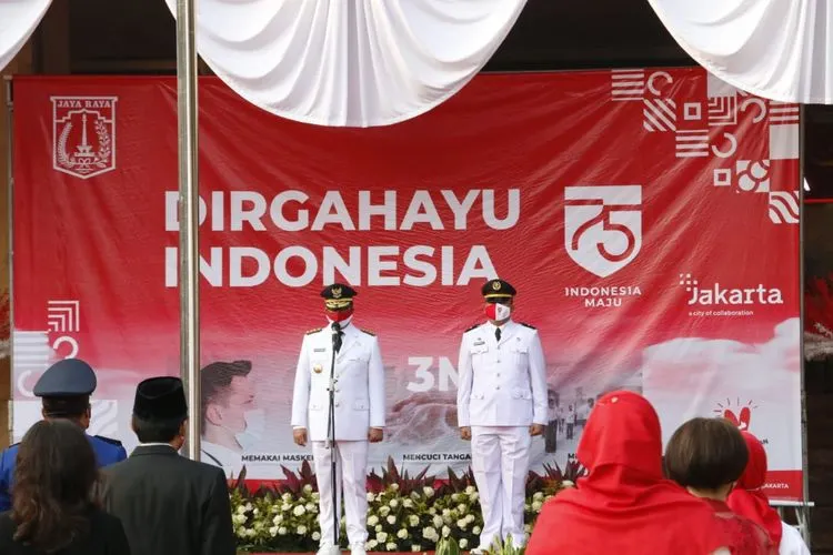 Pimpinan Provinnsi DKI Jakarta memperingati HUT RI/ dok Humas