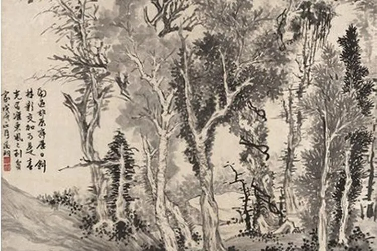Hutan di awal musim semi oleh Wen Zhengming/repro