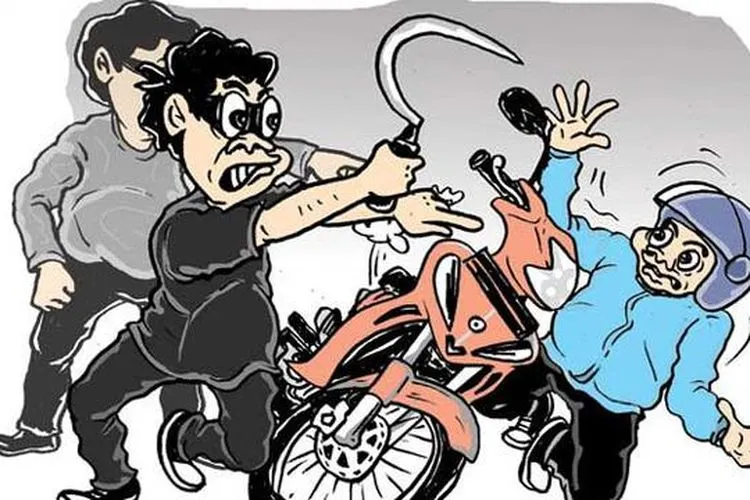 Ilustrasi geng motor (Poskotanews.com)
