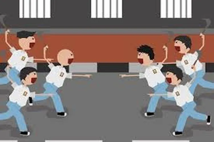 ilustrasi tawuran (NTMC Polri)