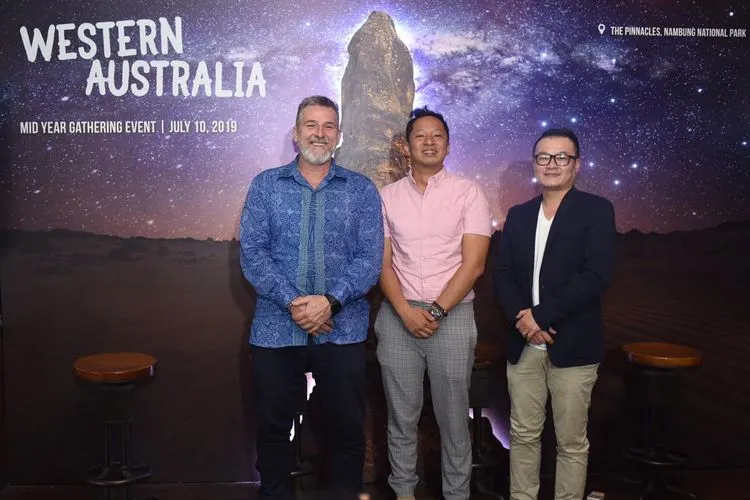 Andrew Oldfield, Director Partnerships TWA (Tourism Western Australia) dan Agus Ringgo Rahman. (ayojakarta.com/Istihanah Soejoethi)
