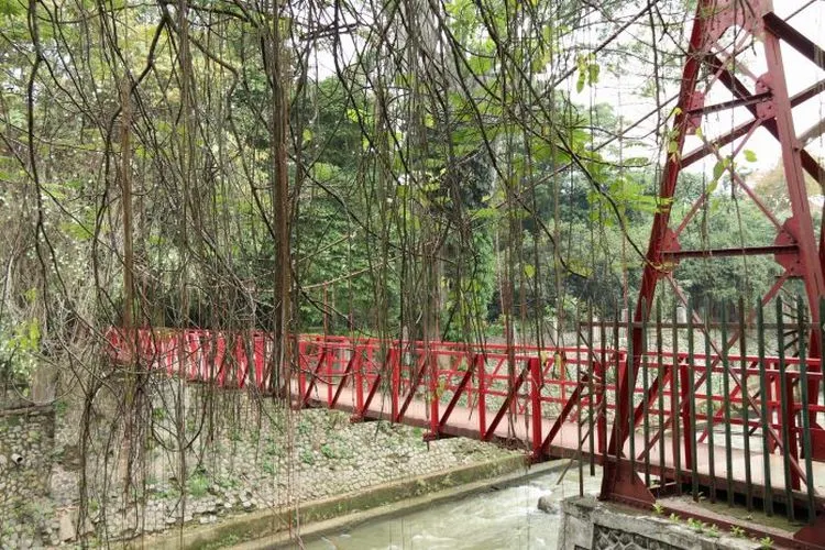 Jembatan Merah Kebun Raya Bogor (Kemendikbud)