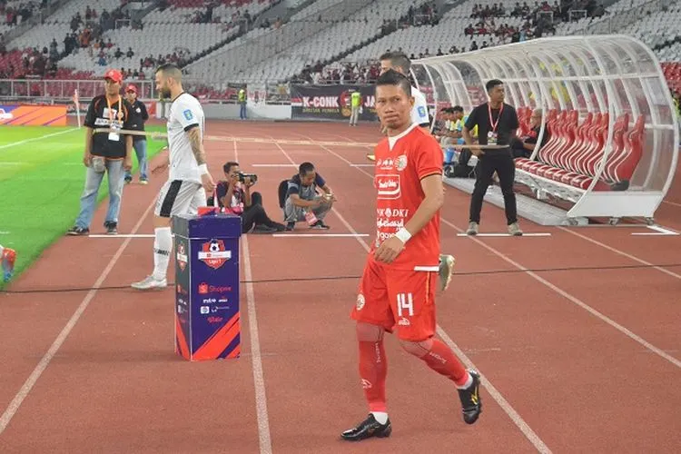 Pemain bertahan Persija Jakarta, Ismed Sofyan. (Ayojakarta.com/Hendy Dinata)