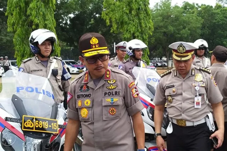 Kepala Korps Lalu Lintas (Kakorlantas) Polri, Irjen Istiono usai gelar apel siaga pengamanan Natal 2019 dan Tahun Baru 2020. (Ayojakarta.com-Dhika Alam Noor)