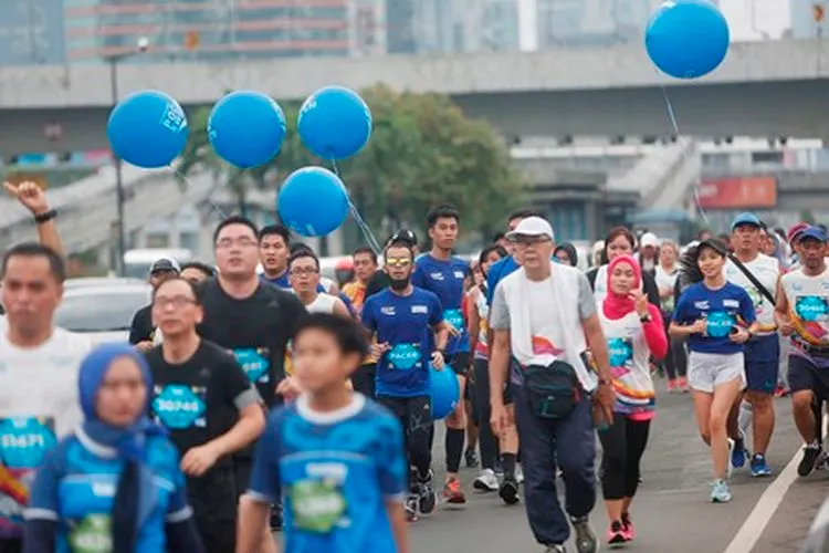 Pelari mengikuti ajang Jakarta Marathon 2019, Minggu (27/10/2019)/thejakartamarathon.com