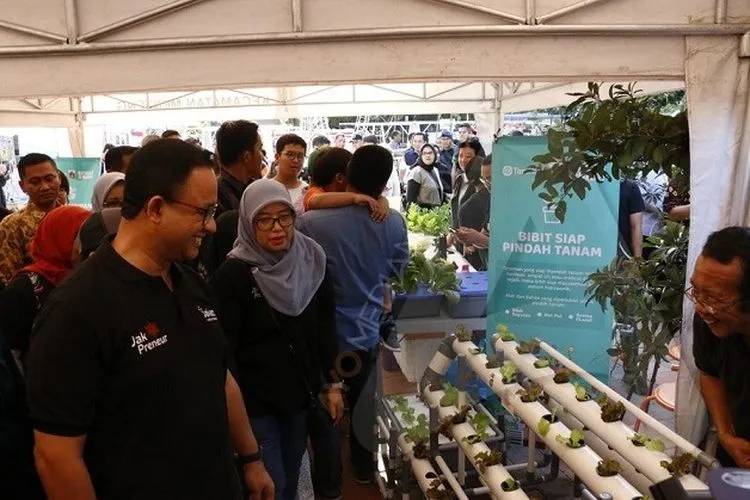 Suasana gelaran hari pertama Naturale Market di Thamrin 10, Jakarta Pusat, Sabtu (22/2/2020). (Ayojakarta.com/Khoirur Rozi)