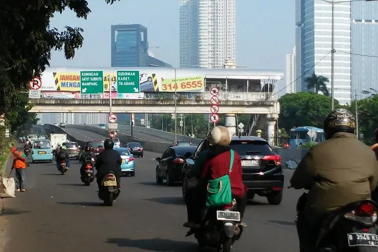 Ilustrasi jalan ibukota Jakarta (Kompas.com)