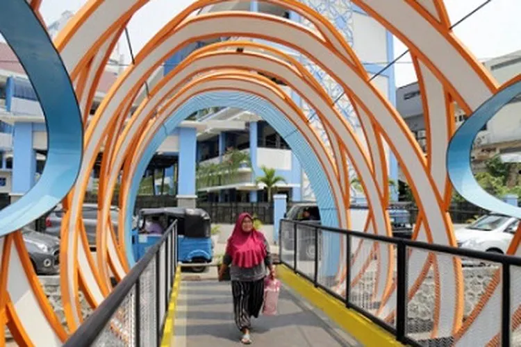 Jembatan Ikonik alias Jembatan Ketupat di Petojo Utara/Beritajakarta.id