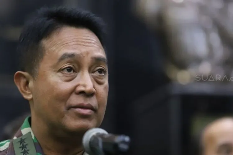 Kepala Staf TNI Angkatan Darat (Kasad) Jenderal TNI Andika Perkasa.[Suara.com/Arya Manggala]