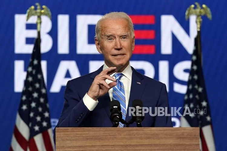 Calon presiden dari Partai Demokrat, mantan Wakil Presiden Joe Biden.  Foto: AP/Carolyn Kaster