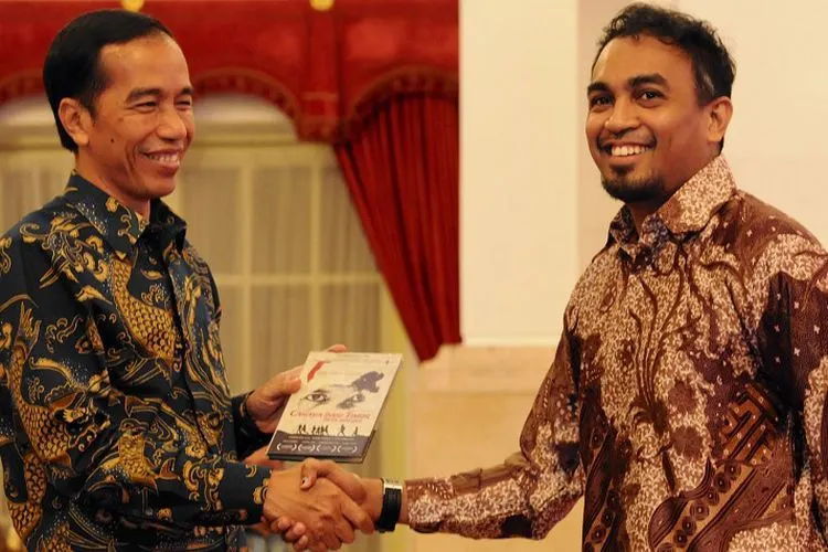 Presiden Joko Widodo dan Glenn Fredly.
