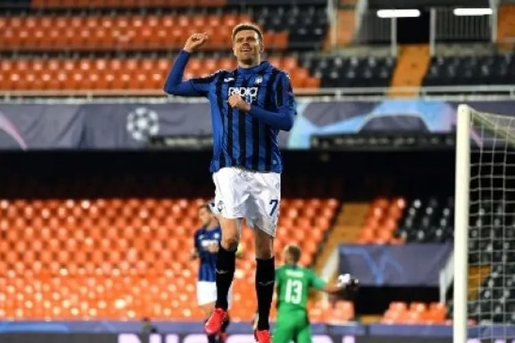 Gelandang Atalanta Josip Ilicic merayakan golnya ke gawang Valnecia dalam laga leg kedua babak 16 besar Liga Champions di Estadio Mestalla. POOL UEFA / AFP  --------- Artikel ini sudah Terbit di AyoSemarang.com, dengan Judul Luar Biasa! Singkirkan Valencia, Atalanta Raih Tiket Perempat Final Liga Champions, pada URL https://www.ayosemarang.com/read/2020/03/11/53450/luar-biasa-singkirkan-valencia-atalanta-raih-tiket-perempat-final-liga-champions  Penulis: Adib Auliawan Herlambang Editor : Adib Auliawan Herla