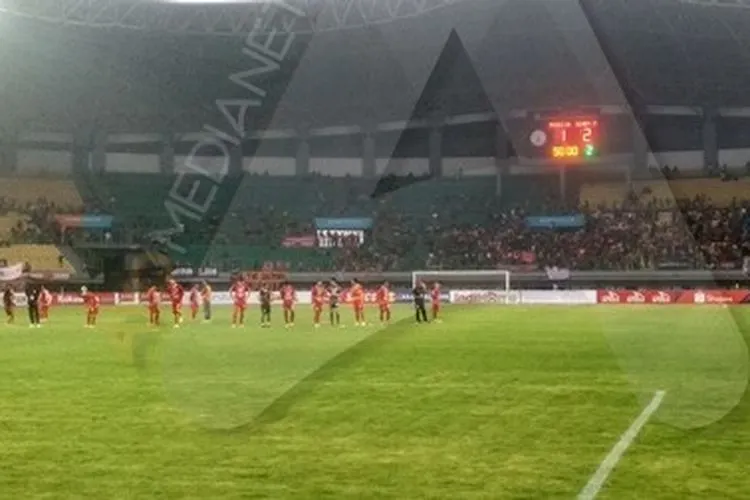 Pertandingan Persija melawan Semen Padang di Stadion Patriot Candrabhaga, Rabu (16/10/2019)/Ayojakarta.com