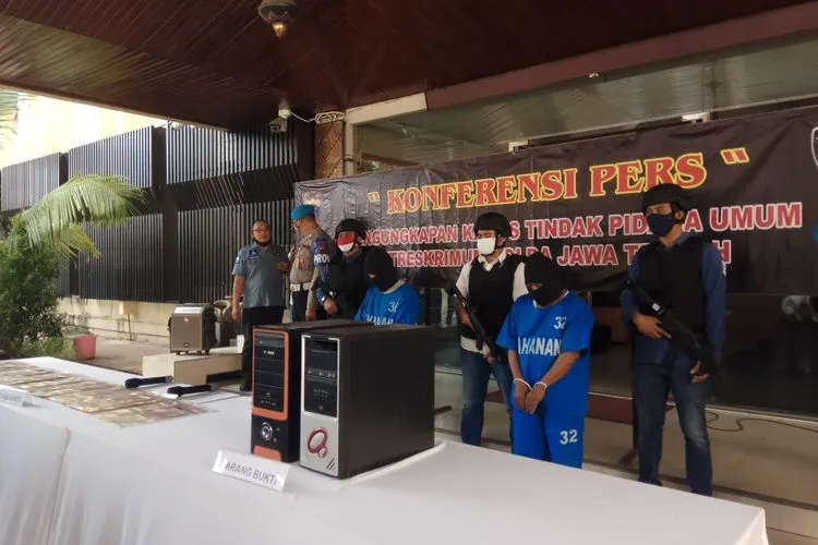 Konfrensi Pers Polda Jateng terkait kasus TPPO (dok)