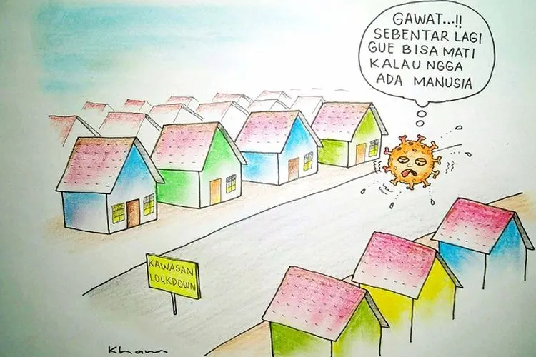 [Ilustrasi] Anda Masuk Kawasan Lockdown (Ayosemarang/Khamidi )