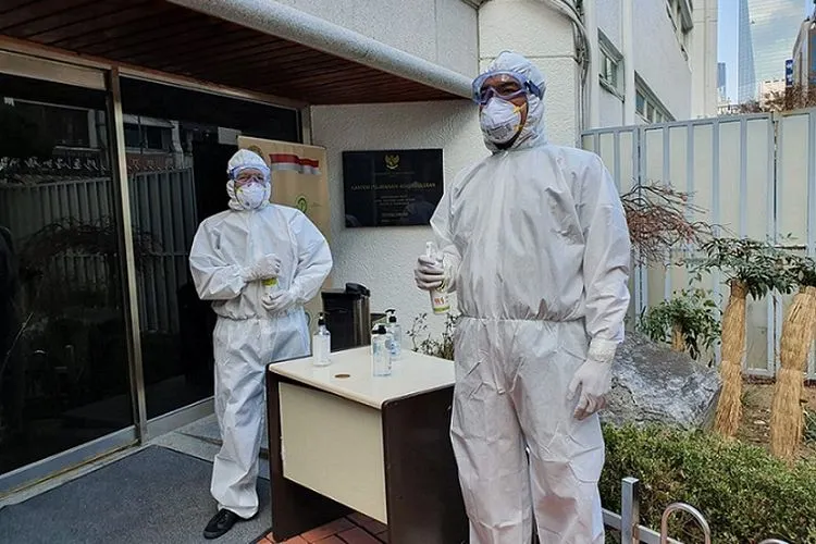 Kantor KBRI di Korea Selatan kembali dibuka, Senin (2/3/2020) (Humas KBRI Seoul)